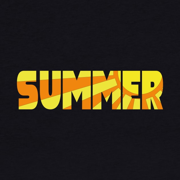 SUMMER sunshine in letters design by JDP Designs